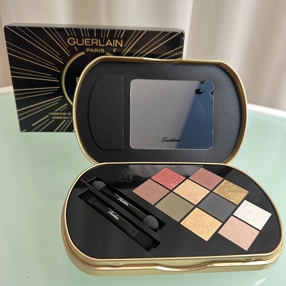 Guerlain Palette Goldenland Harmony of 10 Eyeshadows. Matte to Metallic Look - Picture 1 of 7